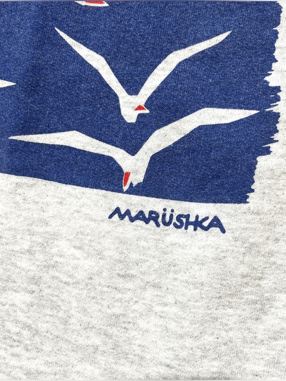 Marushka Screen printed crewneck sweatshirt, seagulls, beach, Michigan size: 2XL - Picture 11 of 12